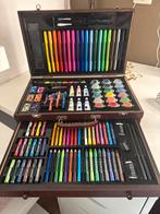 Complete Schilder set kleur potloden stiften Houten Koffer, Ophalen of Verzenden, Zo goed als nieuw, Overige typen
