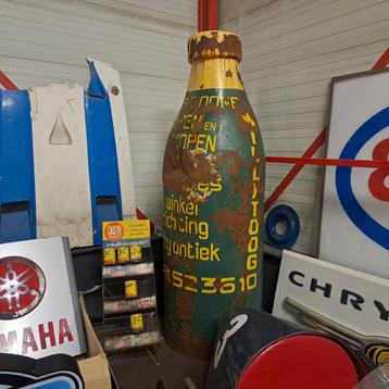 Fles Bottle metalen Wijnfles Xxxl  beschikbaar voor biedingen