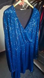 Blauwe pailletten jurk Jola Mode XXL, Ophalen, Jola Mode, Blauw, Maat 46/48 (XL) of groter