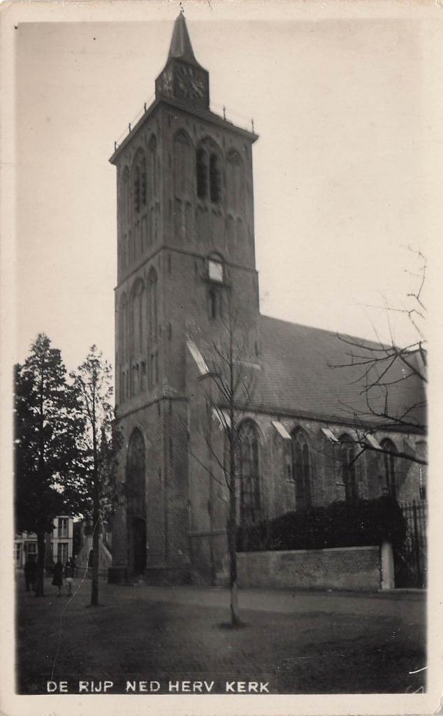U965 de Rijp Ned Herv Kerk - van der List FOTOKAART -, Verzamelen, Ansichtkaarten | Nederland, Gelopen, Noord-Holland, 1920 tot 1940
