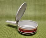 Vintage asleger rood bruine streepjes, nette staat, Ophalen of Verzenden, Huis en Inrichting