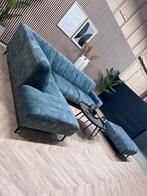 ZGAN De Bommel Velvet Veloura Hoekbank - Blauw - 300 x 225, Ophalen, Hoekbank, 300 cm of meer, Zo goed als nieuw