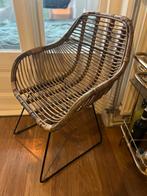 Twee rotan stoelen met kussens, Huis en Inrichting, Stoelen, Ophalen, Riet of Rotan, Twee