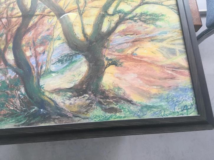 Keurig schilderij gesigneerd rechts onder, Antiek en Kunst, Kunst | Schilderijen | Klassiek, Ophalen of Verzenden