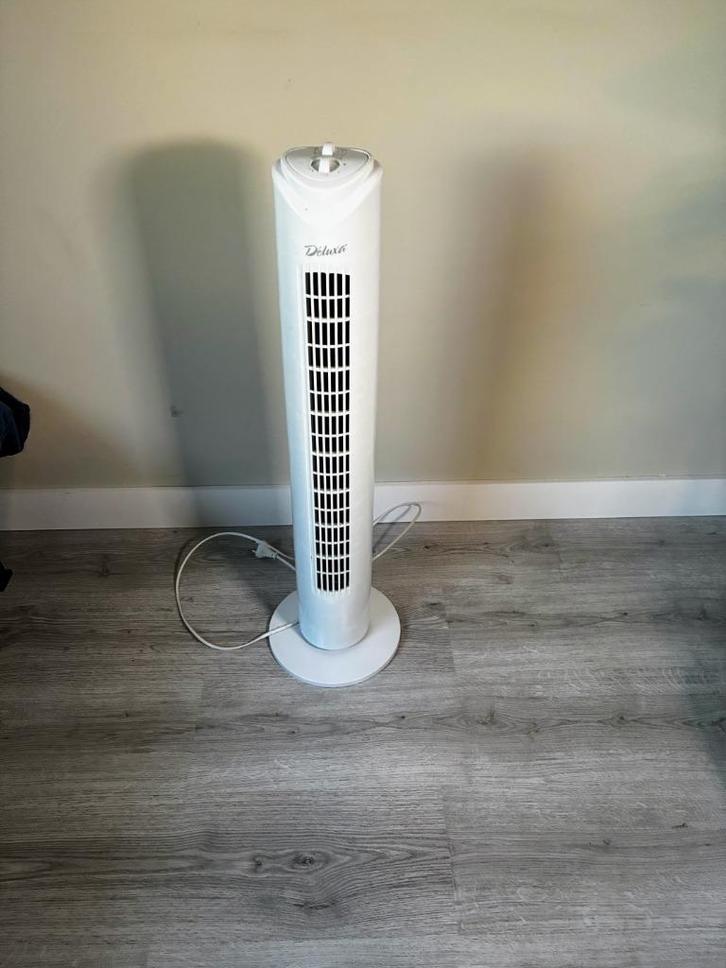 Deluxe torenventilator wit - 80cm hoog, Witgoed en Apparatuur, Ventilatoren, Gebruikt, Torenventilator, Verzenden