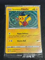 Special Delivery Pikachu SWSH074 Sealed, Hobby en Vrije tijd, Verzamelkaartspellen | Pokémon, Ophalen of Verzenden, Nieuw, Losse kaart