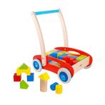 Houten speelgoed: Tooky Toy baby loopwagen + blokken *NIEUW, Kinderen en Baby's, Speelgoed | Houten speelgoed, Ophalen of Verzenden