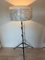 Staande lamp groot met stadsbeeld Amsterdam, Metaal, 150 tot 200 cm, Gebruikt, Ophalen
