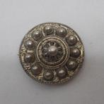 Zilveren antieke broche Zeeuwse knop nr.1158, Verzenden, Minder dan 4 cm, Zo goed als nieuw, Zilver