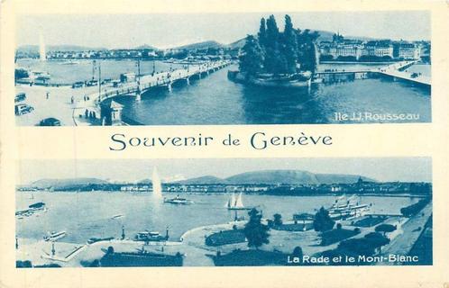 (381-319-013) Souvenir de Geneve, Verzamelen, Ansichtkaarten | Buitenland, Overig Europa, Voor 1920, Verzenden