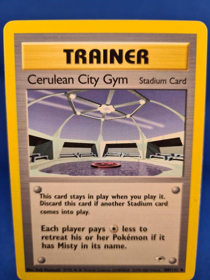 Cerulean City Gym 108/132 - Gym Heroes, Hobby en Vrije tijd, Verzamelkaartspellen | Pokémon, Gebruikt, Verzenden