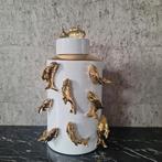Gave wit gouden vissen pot jar Voorraadpot | design, Nieuw, Ophalen of Verzenden, X, X