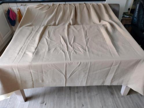 Gordijn bruin/ zwart / geel gemêleerd gordijn, Huis en Inrichting, Stoffering | Gordijnen en Lamellen, Zo goed als nieuw, 200 cm of meer