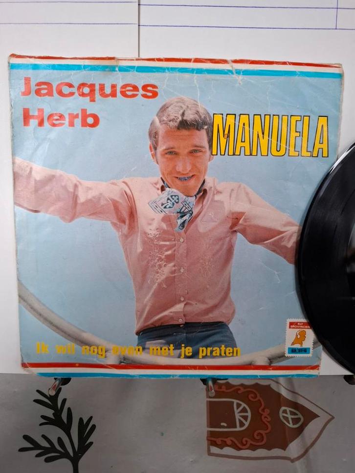 Jacques Herb - Manuela Single, Cd's en Dvd's, Vinyl Singles, Gebruikt, Nederlandstalig, Ophalen of Verzenden