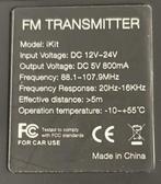 FM transmitter, Ophalen of Verzenden, Zo goed als nieuw