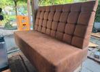 Horeca Wandbank - Bruin - 120cm breed, Huis en Inrichting, Ophalen, Gebruikt, Tweepersoons, Minder dan 150 cm