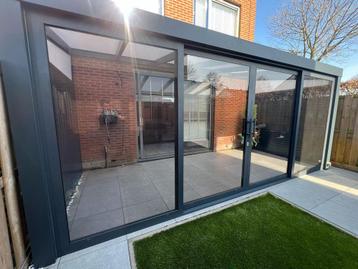 Veranda glazenschuifwand schuifpui carport schutting zijwand beschikbaar voor biedingen