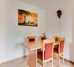 eettafel met 4 stoelen, Huis en Inrichting, Tafels | Eettafels, Ophalen, Gebruikt, 100 tot 150 cm, 50 tot 100 cm