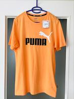 Puma T Shirt ESS+ 2 Col LogoTee Origineel Maat S NIEUW, Puma, Nieuw, Oranje, Ophalen of Verzenden