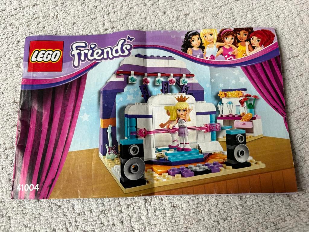Lego Friends Popster Kleedkamer 41004, Ophalen of Verzenden, Zo goed als nieuw, Complete set, Lego