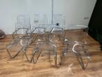 6 IKEA Tobias Stoelen - Transparant, Huis en Inrichting, Stoelen, Ophalen, Kunststof, Gebruikt, Overige kleuren