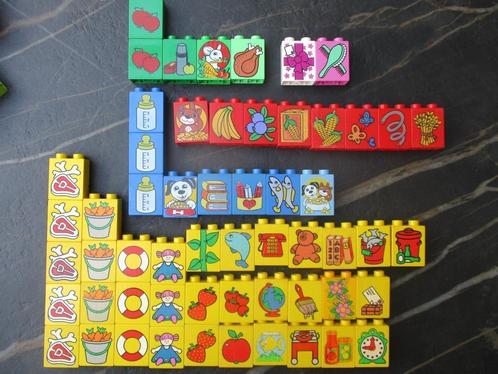 Lego Duplo 2-nops blokken bedrukt, Kinderen en Baby's, Speelgoed | Duplo en Lego, Zo goed als nieuw, Duplo, Losse stenen, Ophalen of Verzenden