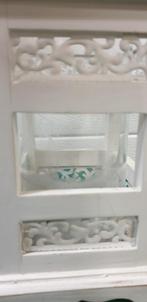 windlicht wit hout, Huis en Inrichting, Woonaccessoires | Overige, Ophalen of Verzenden, 'T Olde Gre-j, Info@toldegrej.nl, Endepoelstraat 20f Didam