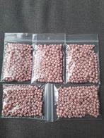 Partij 4 mm glaskralen rocailles 100 gram kralen koraal roze, Ophalen of Verzenden, Nieuw, Kraal