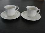 2 Villeroy en Boch kop en schotel Manoir koffiekop, Gebruikt, Ophalen of Verzenden, Effen, Kop(pen) en/of Schotel(s)