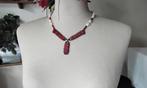 Prachtige Ketting Natuurlijke  Bloedkoraal En Barok Parels, Sieraden, Tassen en Uiterlijk, Kettingen, Nieuw, Ophalen of Verzenden
