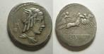 Romeinse Republiek - 85 BC - L. Julius Bursio  Denarius, Ophalen of Verzenden, Italië, Losse munt