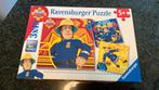 Puzzels brandweerman Sam 5+ en 3+, Ophalen of Verzenden, 10 tot 50 stukjes, Zo goed als nieuw