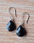 handgemaakte oorbellen echt zilver en toermalijn, Hangers, Verzenden, Zwart, Nieuw