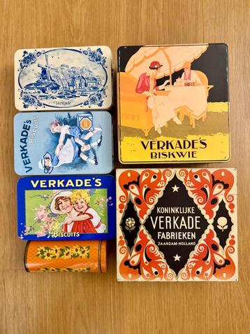 Verkade blikken verzameling 6 stuks beschikbaar voor biedingen