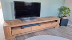 robuust geolied blank eiken tv meubel 220x45x45, Huis en Inrichting, Kasten | Televisiemeubels, Ophalen, Gebruikt, 25 tot 50 cm