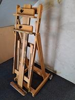 Grote Houten Schildersezel op Wielen, Hobby en Vrije tijd, Schilderen, Ophalen of Verzenden, Gebruikt, Ezel