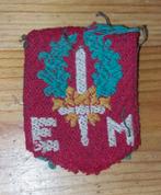 Mouwembleem Eerste Divisie KNIL, Ophalen of Verzenden, Landmacht, Nederland, Embleem of Badge