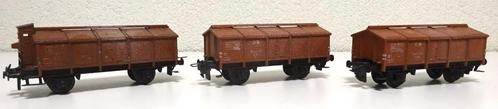 Trix Express 3423 3424 Klappdeckelwagen 3-delige set, Hobby en Vrije tijd, Modeltreinen | H0, Gebruikt, Wagon, Gelijkstroom, Trix