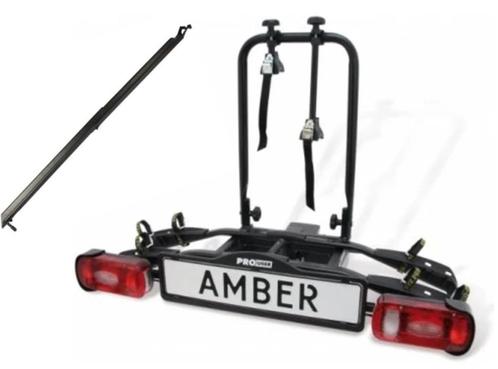 Pro-User Amber 2 + Oprijgoot - Fietsendrager - 2 Fietsen, Auto diversen, Fietsendragers, Nieuw, Trekhaakdrager, 2 fietsen, Brede banden