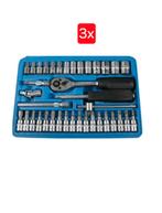 3x doppendoos 1/4"  46 delig nieuw., Ophalen of Verzenden