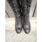 Ash leren veterlaarzen - Maat 39 NIEUW STAAT, Kleding | Dames, Schoenen, Ophalen of Verzenden, Zo goed als nieuw, Zwart, Hoge laarzen