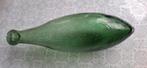 Torpedo fles, groen glas, Antiek en Kunst, Verzenden