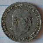 Spanje munt, 50 cts 1966  volgnr 165, Ophalen of Verzenden, Overige landen, Losse munt