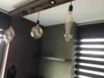 Leuke plafond lamp, Ophalen, Zo goed als nieuw, Glas, 75 cm of meer