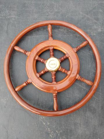 ALPHA Houten Stuurwiel 60cm - Klassiek Scheepswiel beschikbaar voor biedingen