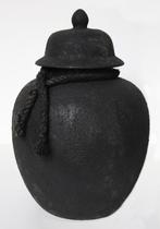 Urn steen donkere kleuren 4 liter, Ophalen of Verzenden, Nieuw