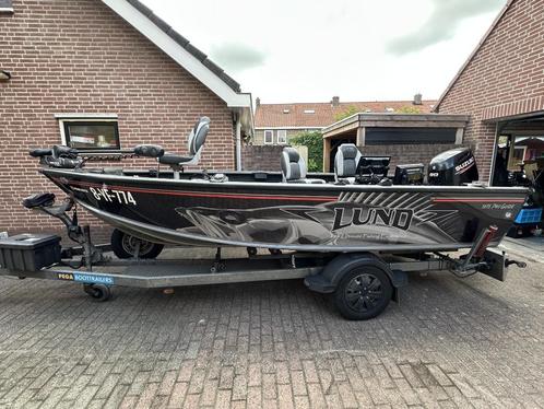 Lund Pro Guide 1675 met Suzuki 80 PK & Pega trailer, Watersport en Boten, Vis- en Consoleboten, Gebruikt, 70 pk of meer, 3 tot 6 meter