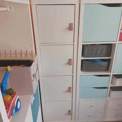 6x kallax inzet met deur wit, Huis en Inrichting, Kasten | Overige, Gebruikt, Ophalen of Verzenden