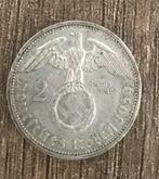 Zilveren Duitse 2Mark 1939, Postzegels en Munten, Ophalen of Verzenden, Duitsland, Losse munt, Zilver