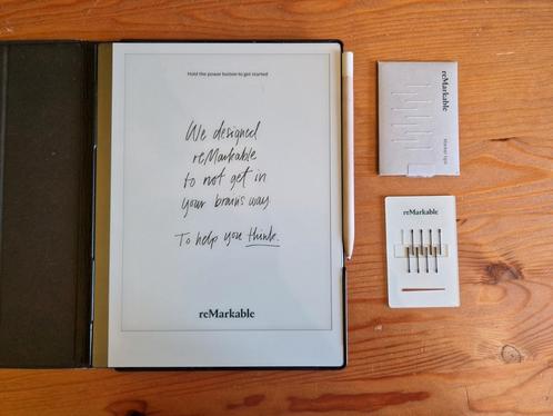 Remarkable 2 + originele hoes + 8 marker tips, Computers en Software, Tekentablets, Zo goed als nieuw, Ophalen of Verzenden